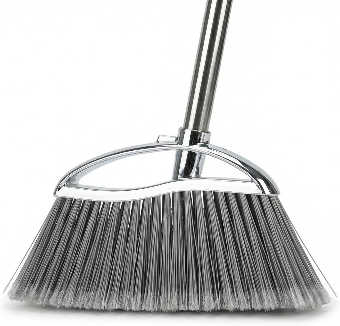 Outdoor Stiff Bristles Angle Broom Heavy Duty Sweeping Patio Broom with Long Handle for Garage Garden Commercial and Industrial