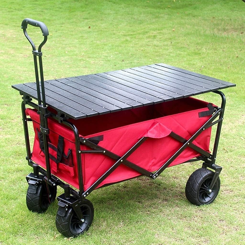 Portable Camping Cart,Outdoor Folding Utility Wagon Outdoor Pull Wagon