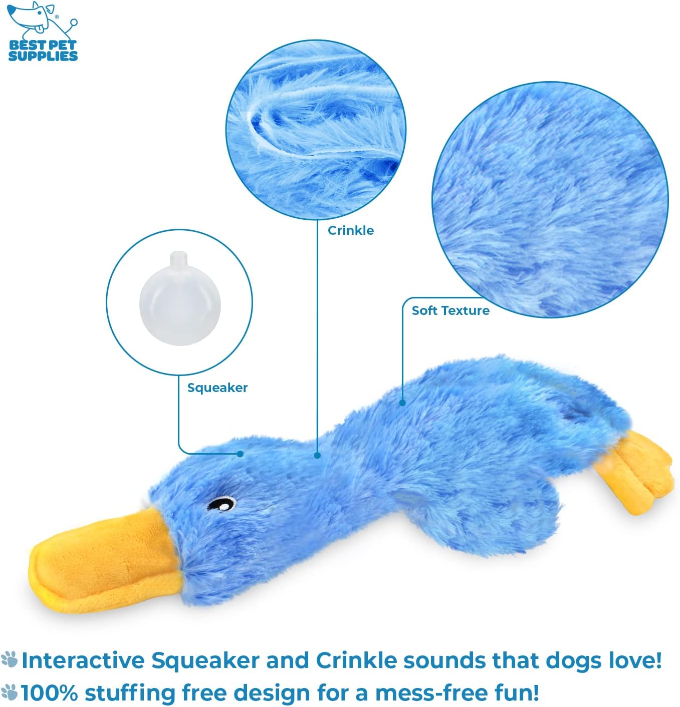 Best Pet Supplies Interactive Squeaky Dog Chew Toy, Ideal Dog Toys for