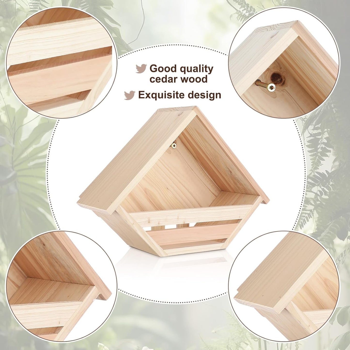 Cedar Dove Nesting Box Dove House Nest for Bird Pigeon Outside Doves Nesting and Roosting Platform Garden Decoration