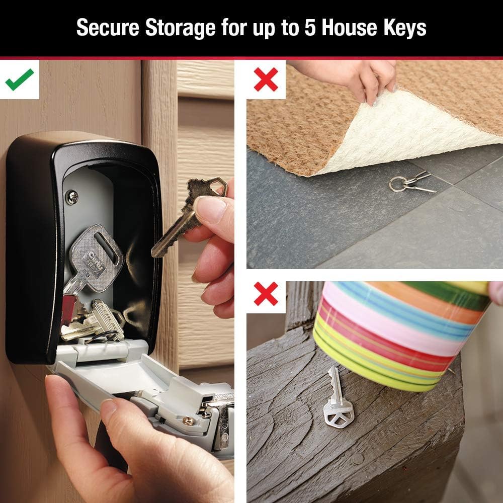 Master Lock Set Your Own combination Wall Mount Lock Box, 5 Key capaci