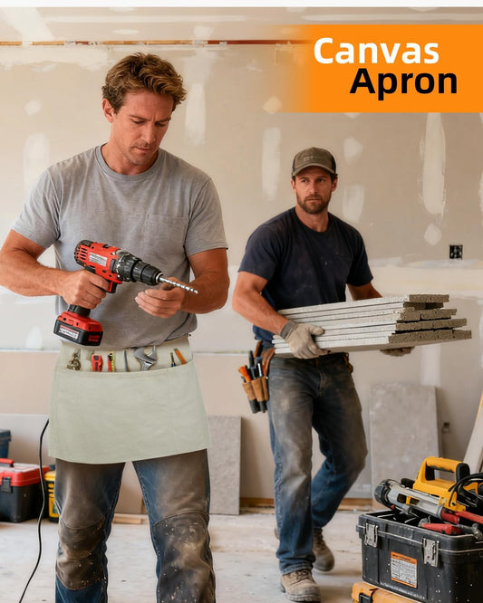 Canvas Work Waist Apron with 3 Pockets