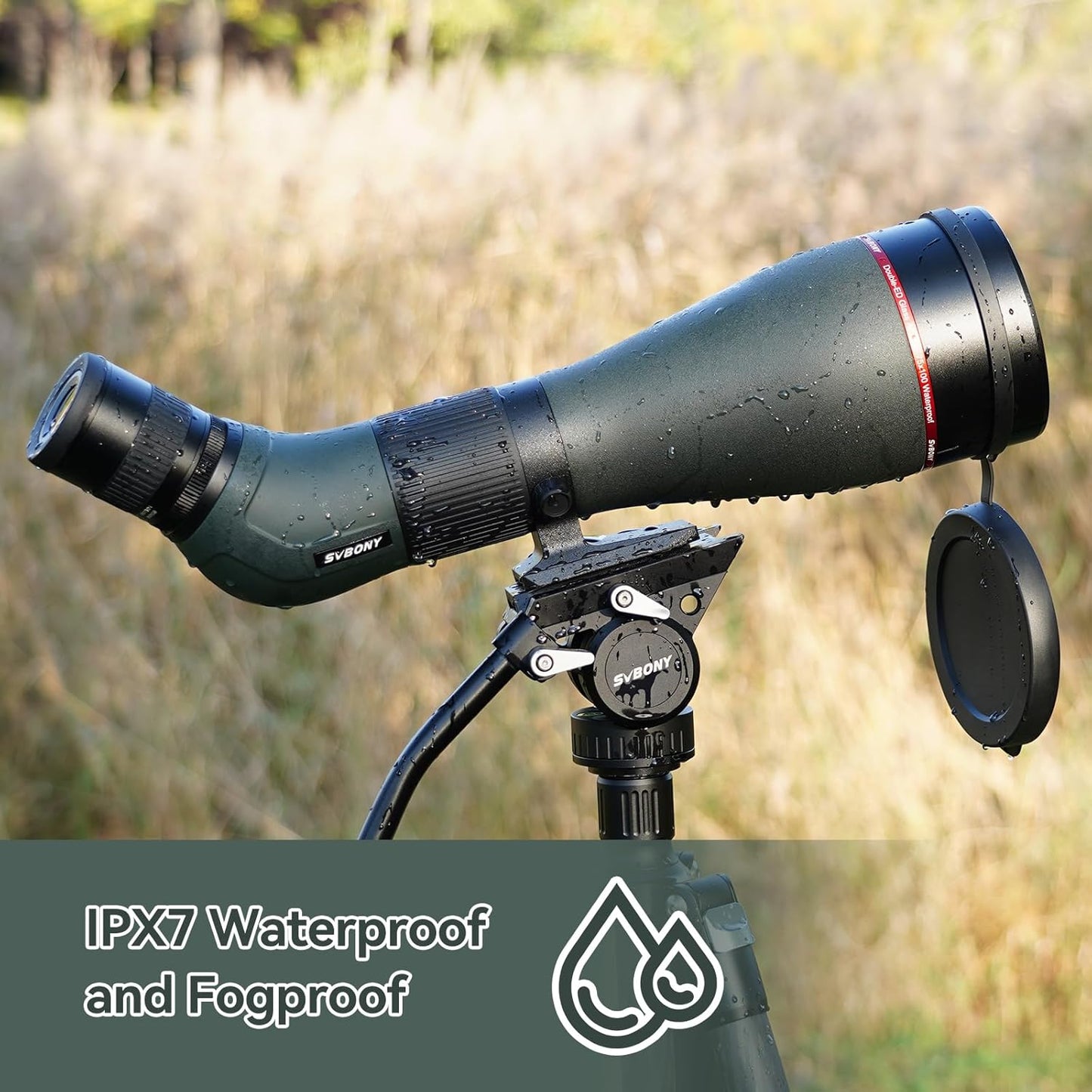 SVBONY SA401 25-75x100 APO Spotting Scopes, Apochromatic Dual ED Spott