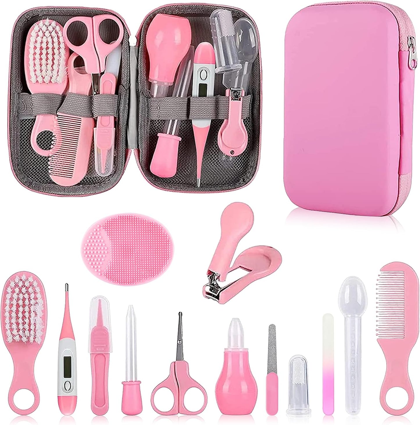 Baby Grooming Kit, Infant Safety Care Set with Hair Brush Comb Nail Cl