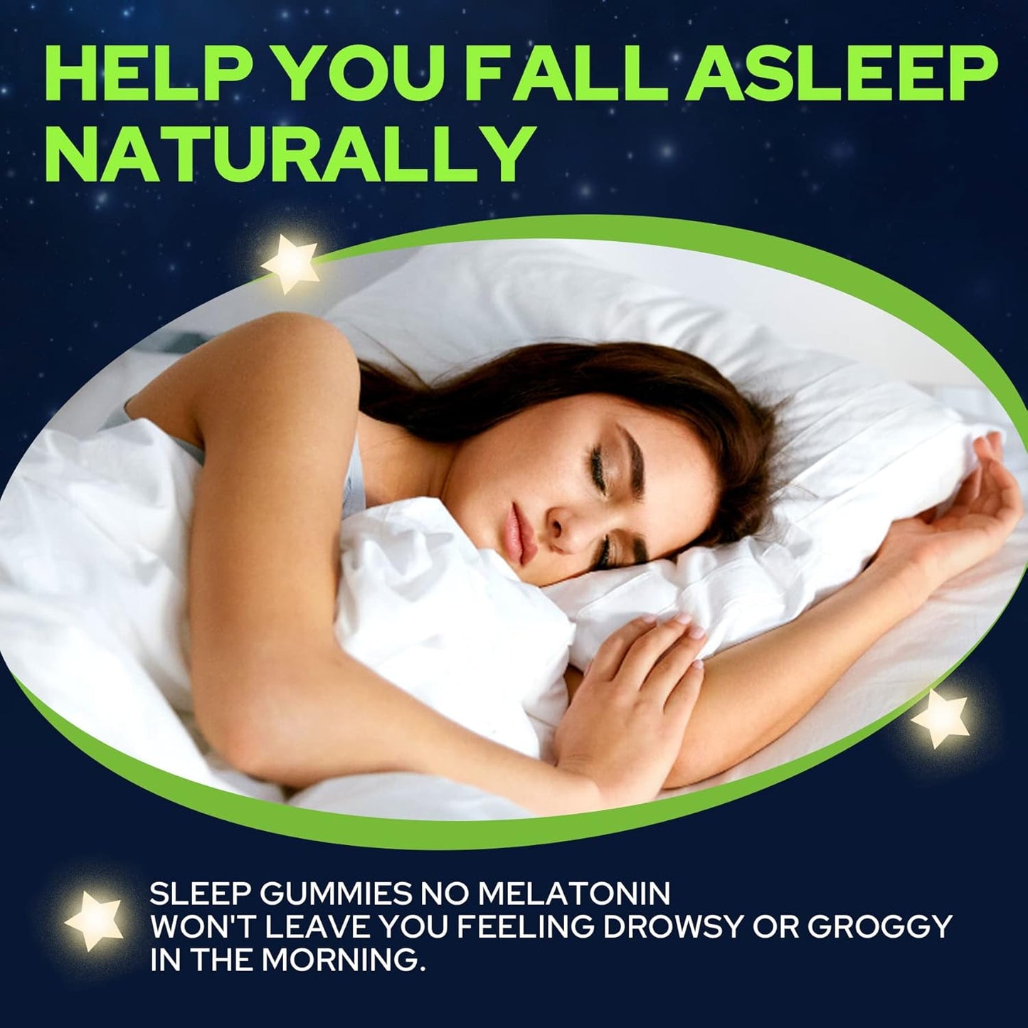 NEVISS Melatonin Free Sleep Aid Gummies for Adults - Magnesium Glycina