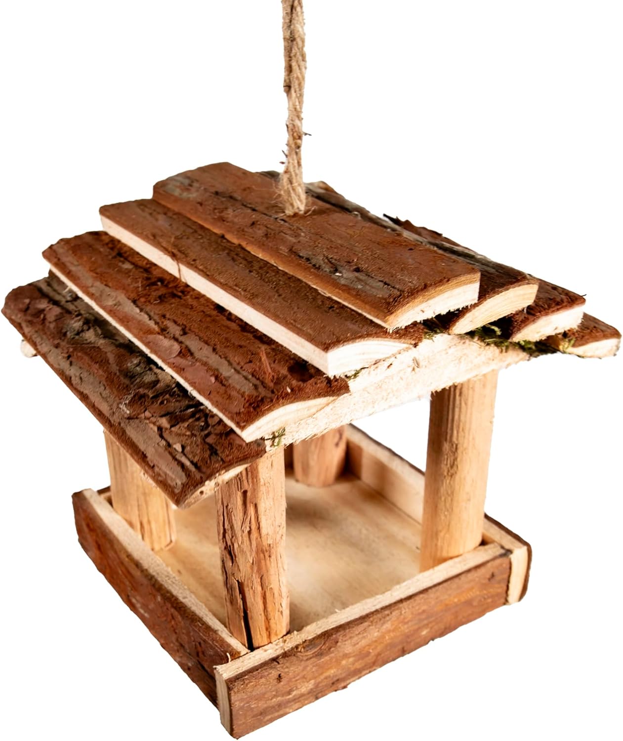 Cartanfill-Handmade Wooden Outdoor Birdhouse for Cardinals, Hanging Ga