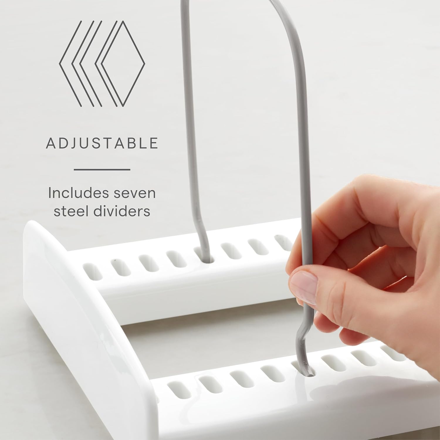 YouCopia StoreMore Bakeware Rack with Tall Steel Wires, Adjustable Pan