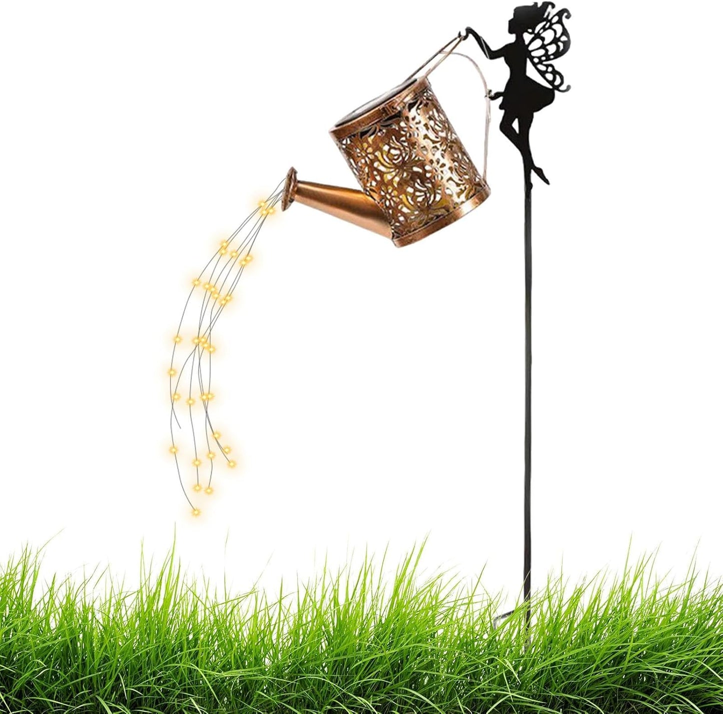 Solar Garden Lights, LED Christmas Outdoor Decor, Waterproof Metal Fairy Advantage, Retro Lighting Set for Yard, Decorative Pathway Lamps with Energy Saving, Landscape Illumination for Home Patio