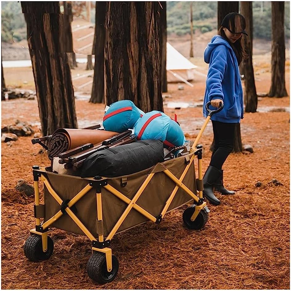Handcart, Trolley Outdoor Camping Utility Folding Shopping Cart, Foldi