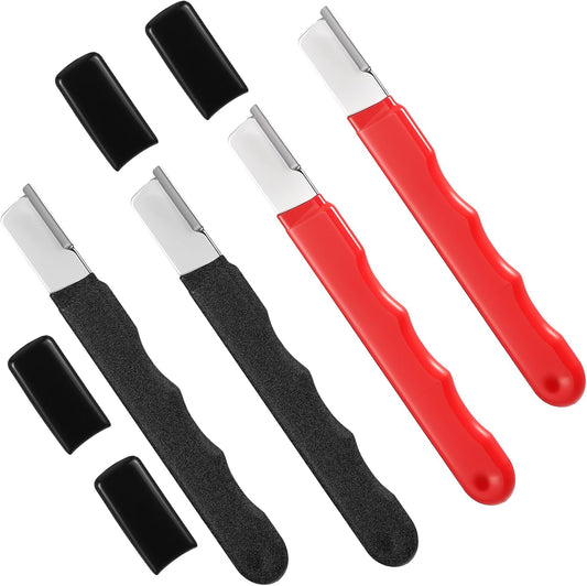 4 Pcs Garden Tool Sharpener, Mini Scissor Sharpener, Portable Knife Sharpener for Garden Tool Trimming Knives Cutter Scissor Blade Axe Clipper Pruners Kitchen Garage Outdoor