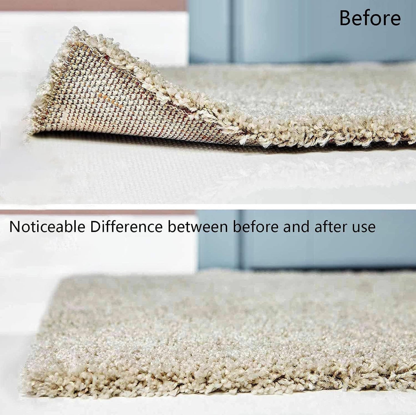 16 PCS Grippers of Rug Pad, Non-Slip Carpet Gripper for Hardwood Floor