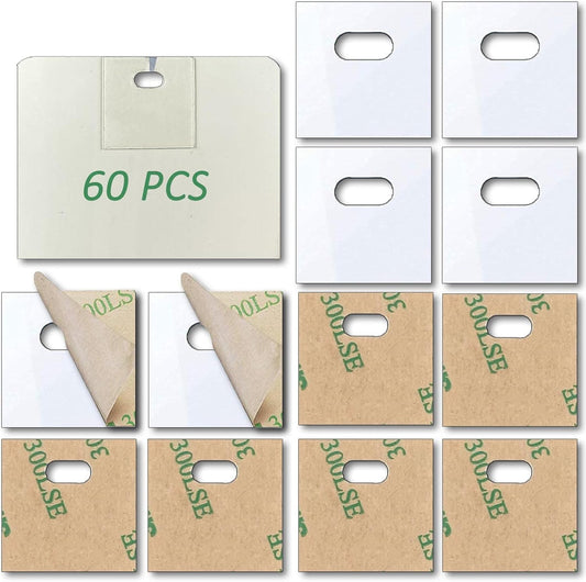 60 PCS Vertical Blind Repair Tabs Kit Clear Fixer Verticle Blinds Snap in Replacement Slats Parts Panels