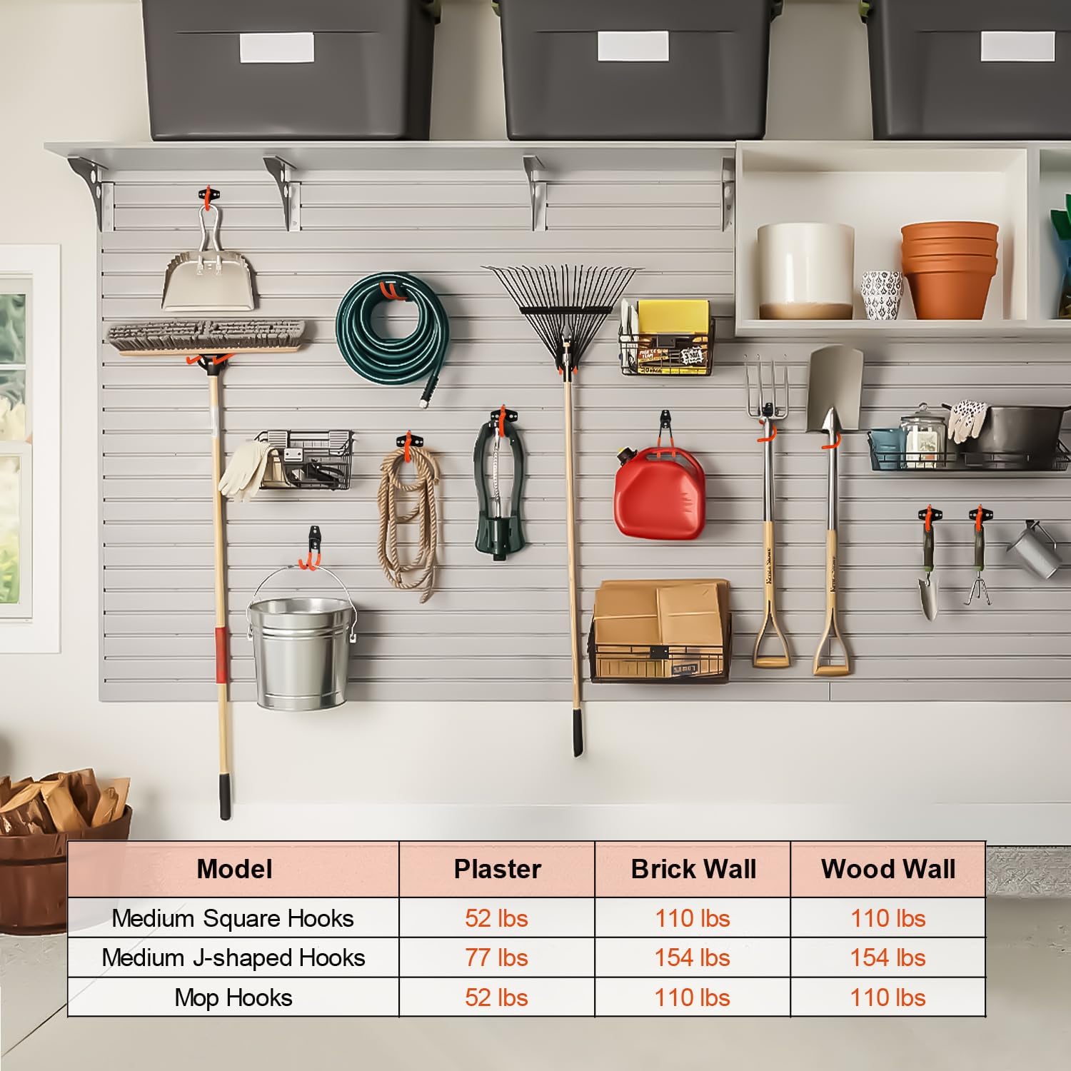 Donext Garage Hooks 6 Pack Heavy Duty Steel Utility Hooks for Hanging,