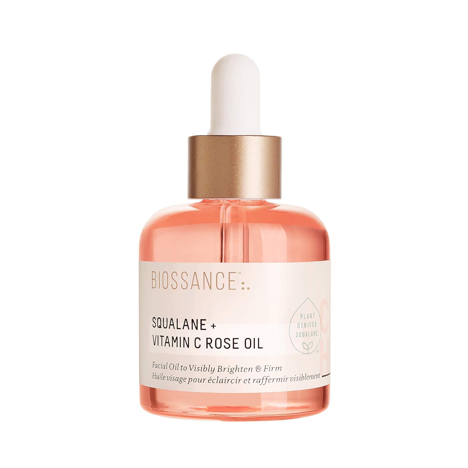 BIOSSANCE Squalane + Vitamin C Rose Advanced Facial Oil - Brightening,