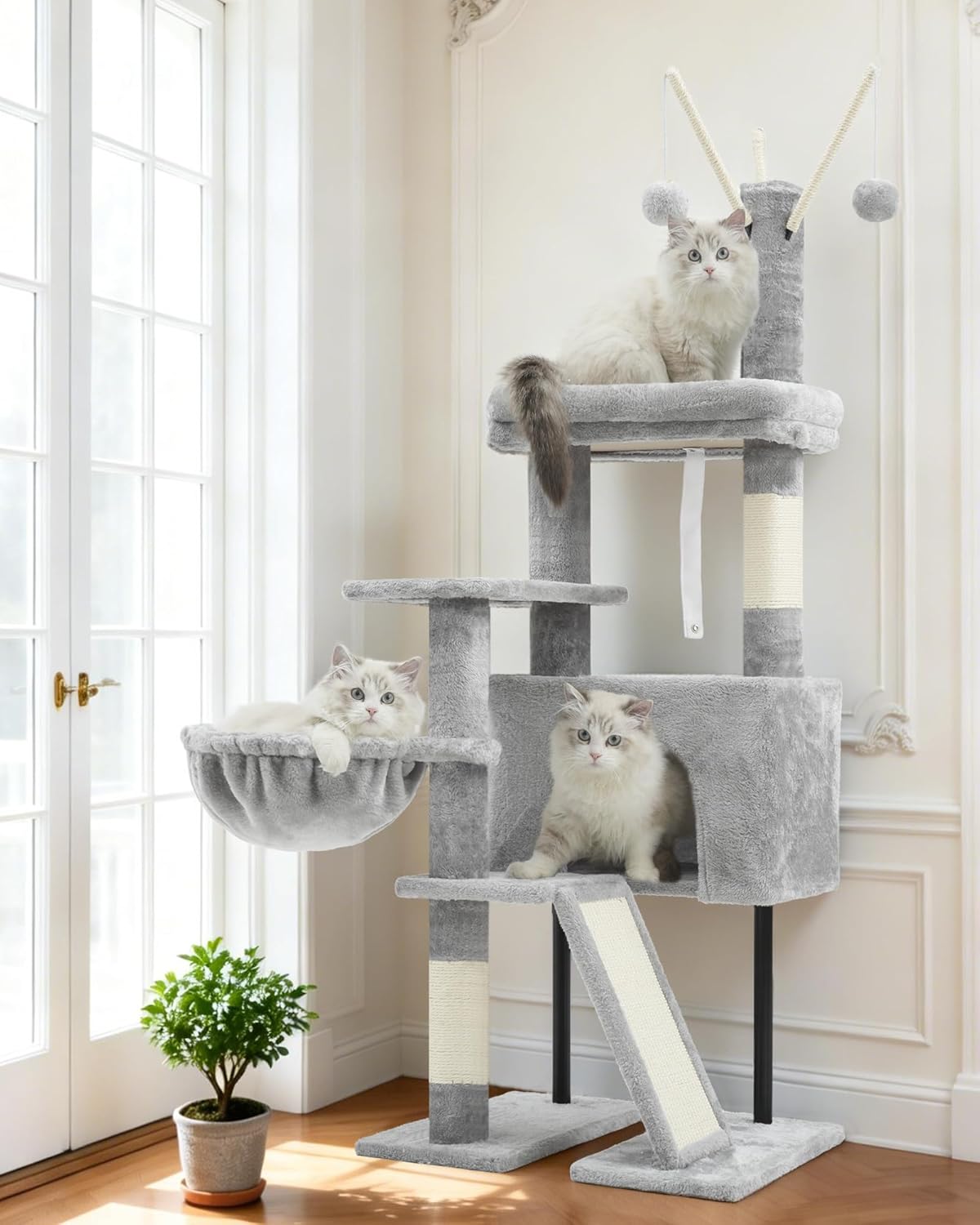Cat Tree for Indoor Cats, Cat Tower with Scratching Post for Small Cat