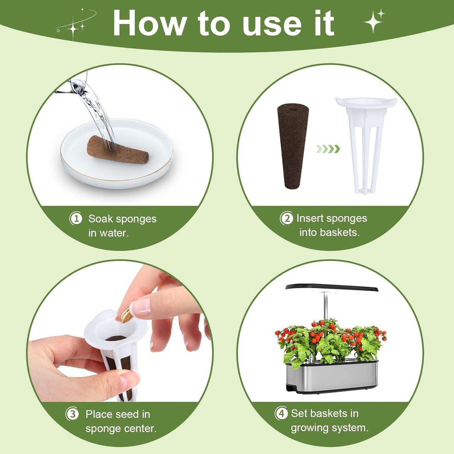 79 PCS Hydroponic Indoor Seed Pods, Growing System Kit for Aerogarden 