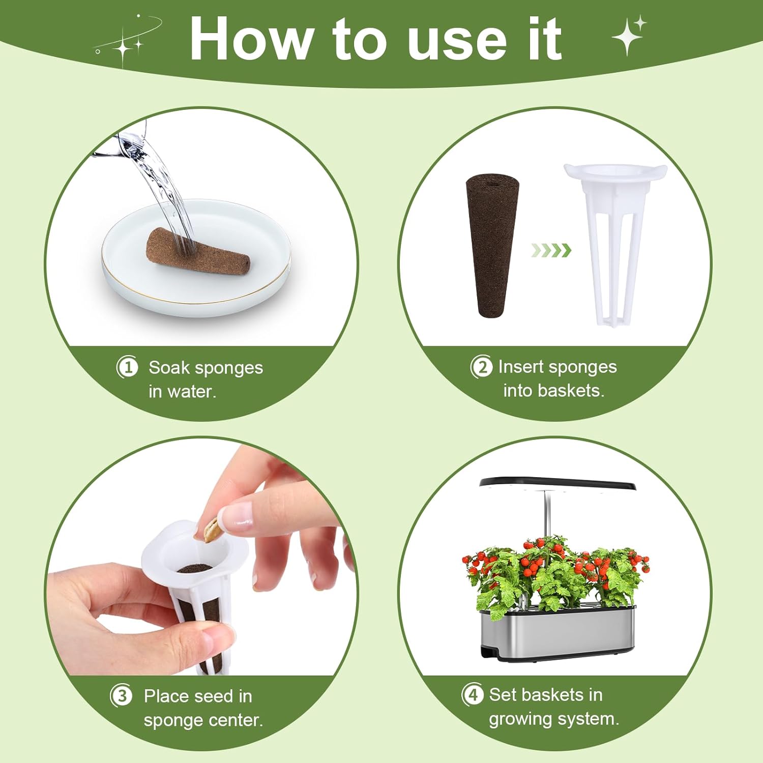 79 PCS Hydroponic Indoor Seed Pods, Growing System Kit for Aerogarden 