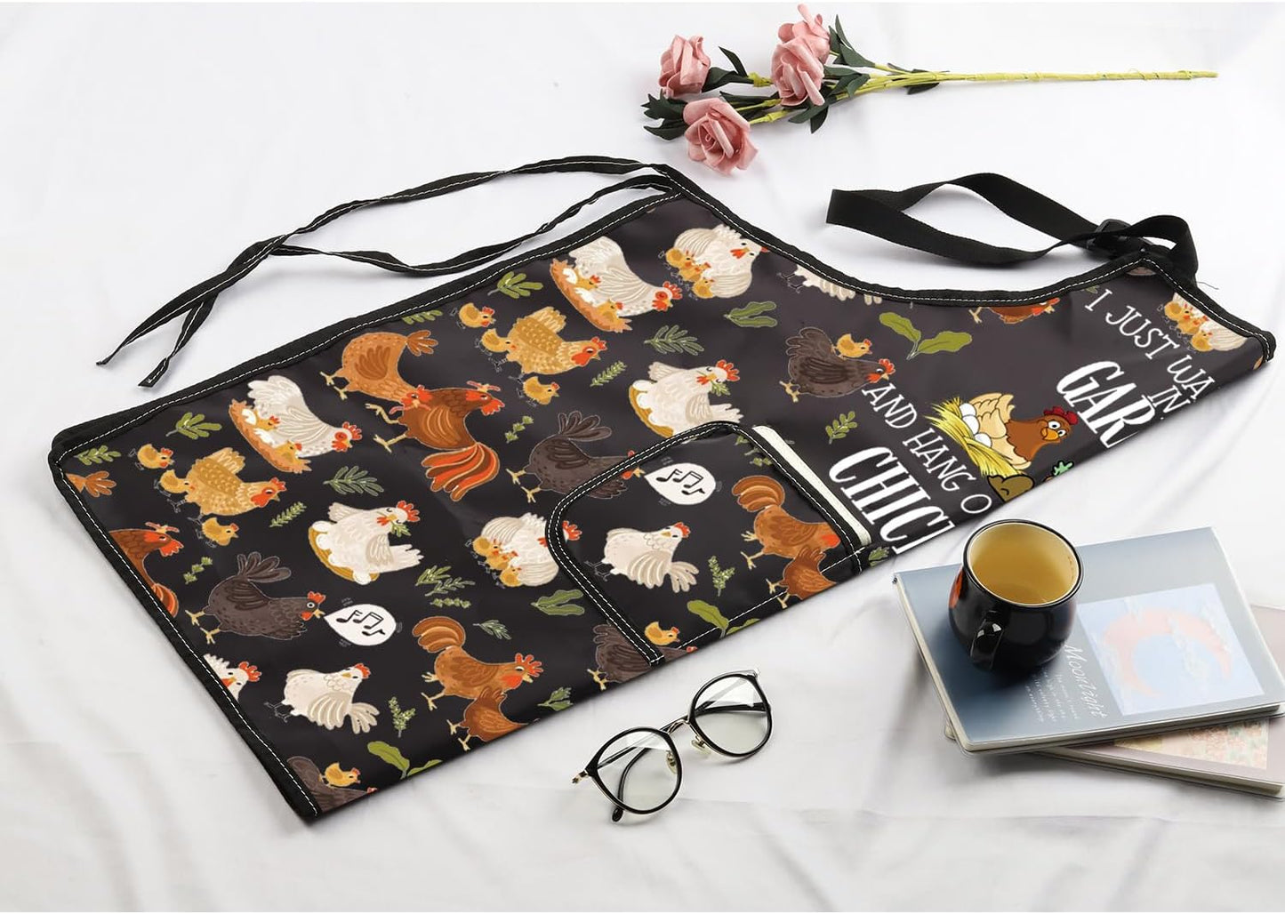 MBMSO Chicken Grilling Apron Chicken and Garden Gifts Chickens Kitchen