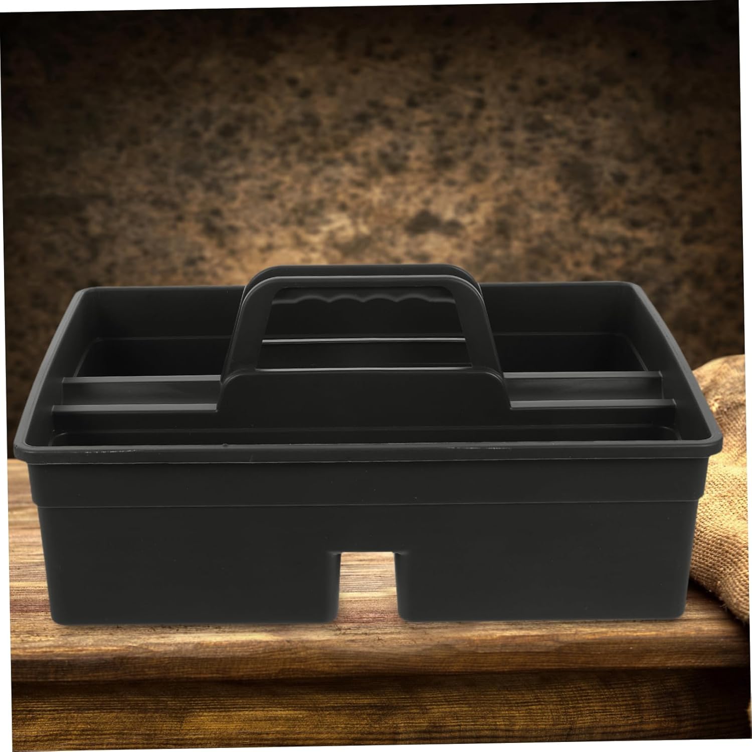BESTOYARD Small Plastic Cleaning Tool Basket Handle Multi-Functional O