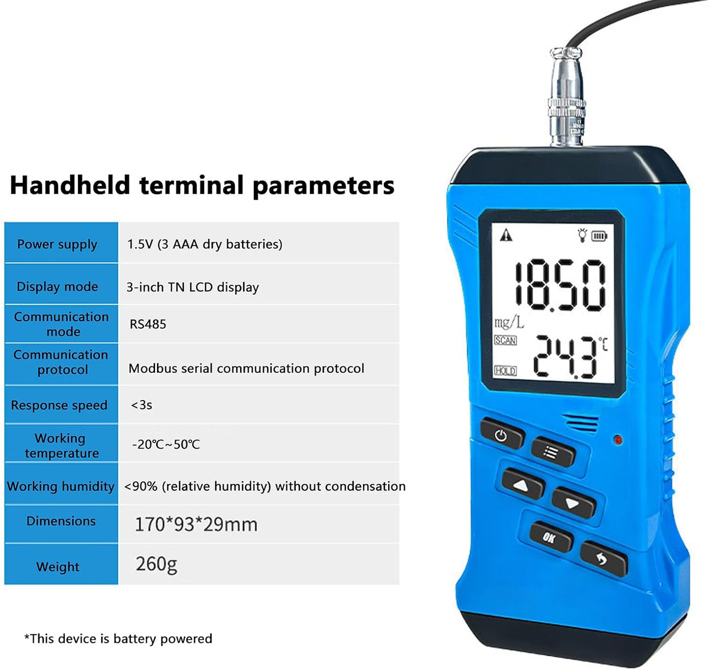 7-in-1 Soil Soil Test Meter,Temperature/Soil Moisture/PH Meter/Conductivity/NPK Tester,for Garden, Lawn, Plant Care, Farm and Indoor Outdoor Plants