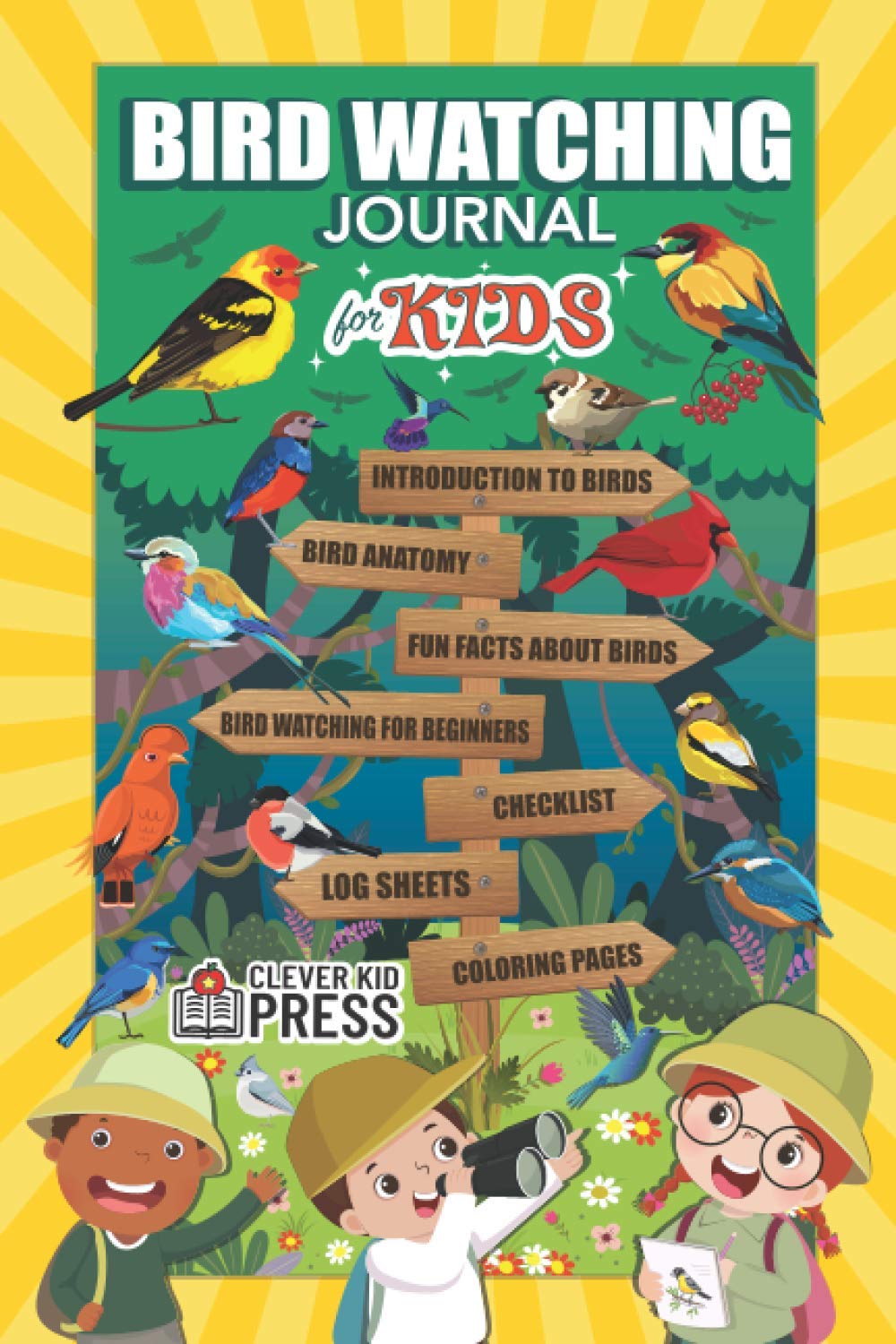Bird Watching Journal for Kids: Birdwatching Log Book for Birders, Twitchers, and Bird Lovers | Bird Spotting Logbook to Record your Findings and ... Anatomy, Fun Facts, Coloring Pages & More!
