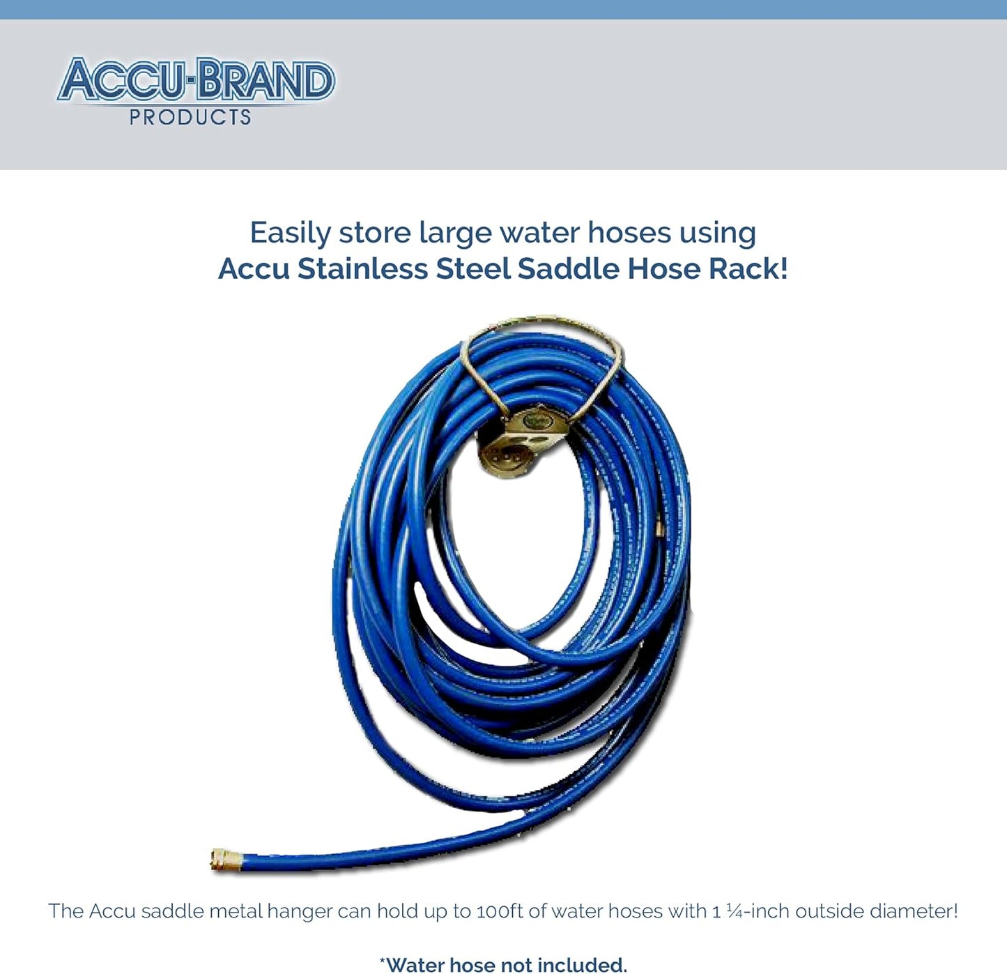 Dura-Loop Stainless Steel Water Hose Hanger Saddle USA Made