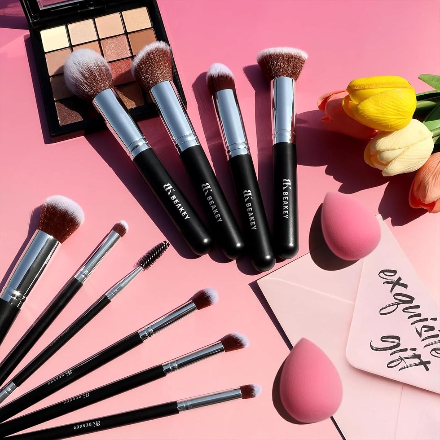 BEAKEY Makeup Brushes Set, Professional Foundation Eyeshadow Concealer
