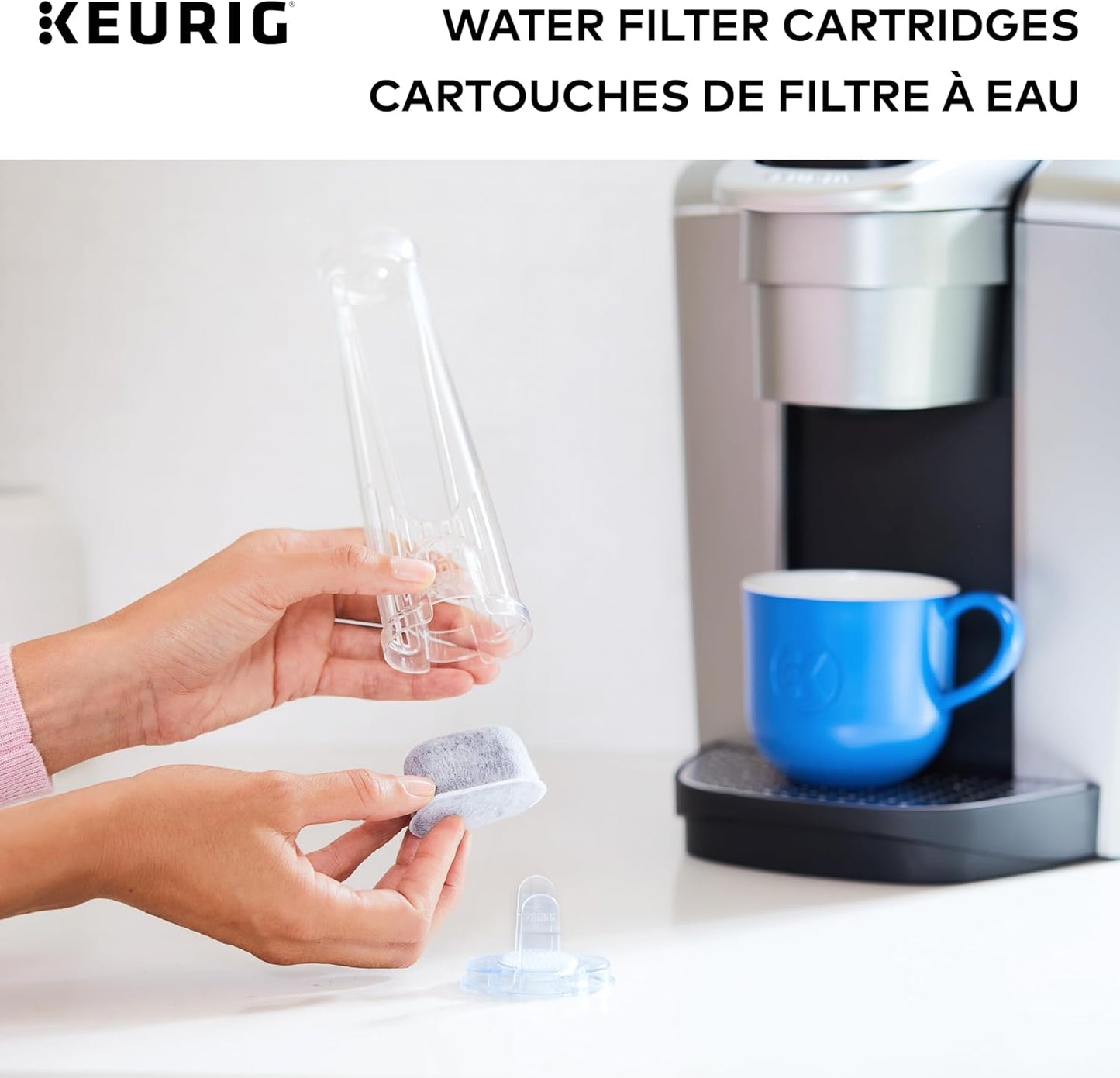 Keurig Water Filter Refill Cartridges, Replacement Water Filter Cartridges, Compatible with 2.0 K-Cup Pod Coffee Makers, 6 Count