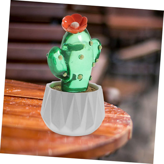 Milisten Artificial Cactus Decor Lifelike Faux Succulent Pot for Home Office Decoration Vibrant Desktop Ornament for Room Bedroom Kitchen and Balcony Option