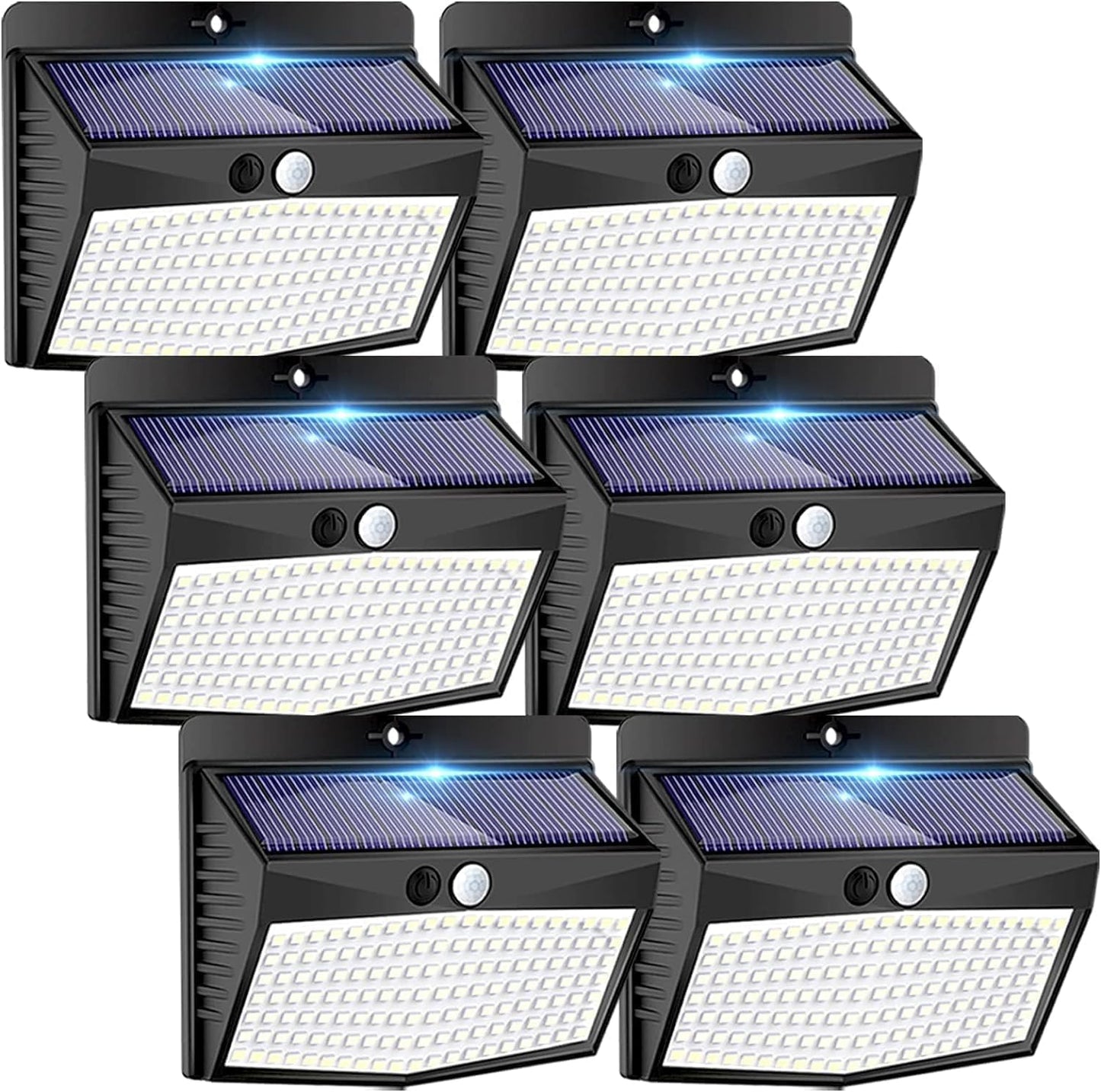 Peasur [6 Packs] Solar Lights Outdoor Motion Sensor Solar Security Lig