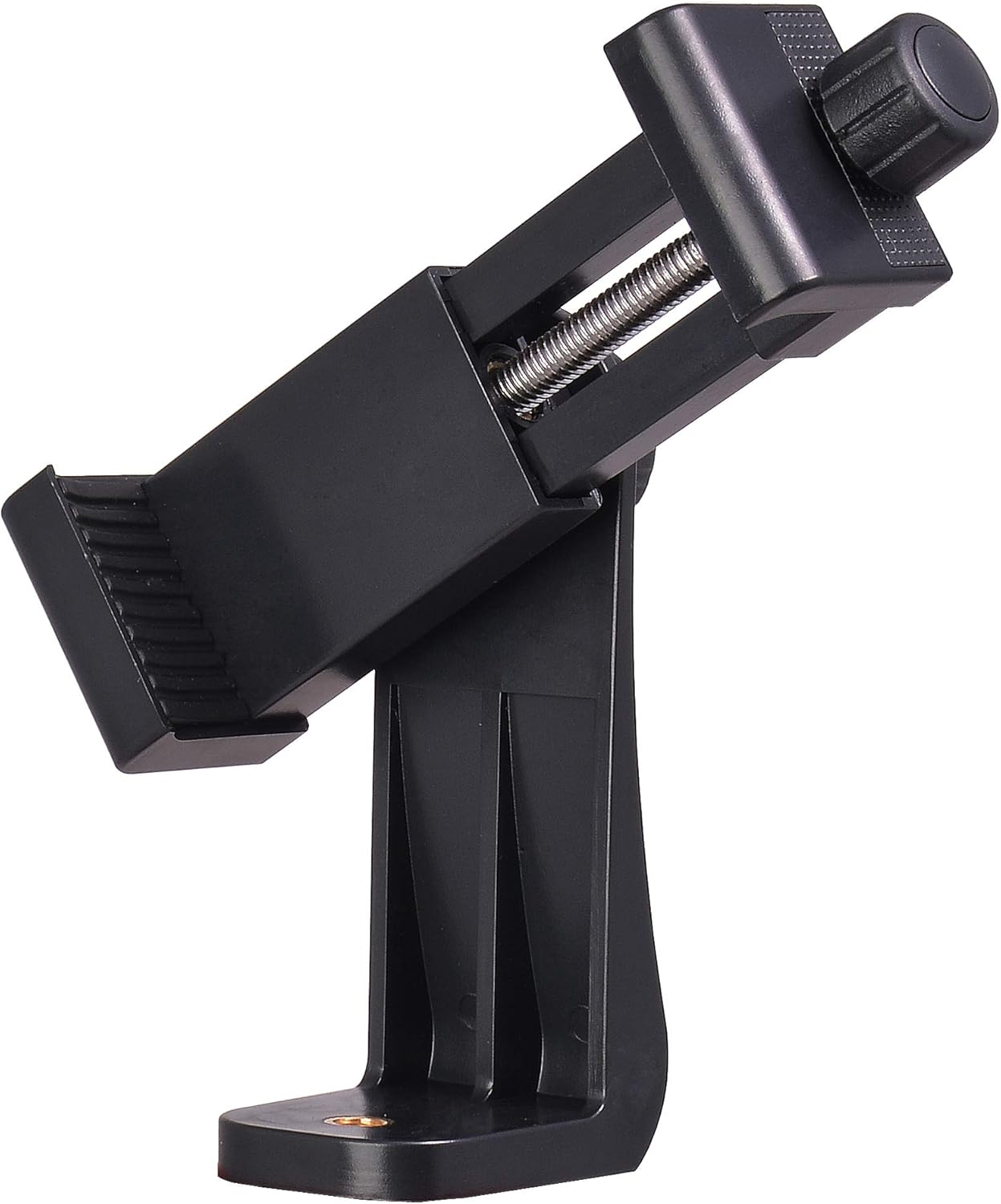 Phone Tripod Mount Adapter with Camera Remote Controller, Cell Phone Holder Clip with Adjustable Clamp Compatible with iPhone, Samsung, HTC, Huawei etc., Include Wrist Strap