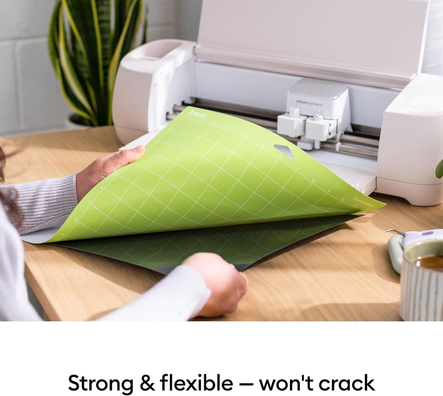 Cricut StandardGrip Machine Mats 12in x 12in, Reusable Cutting Mats for Crafts with Protective Film, Use with Cardstock, Iron On, Vinyl and More, Compatible with Cricut Explore & Maker (3 Count)