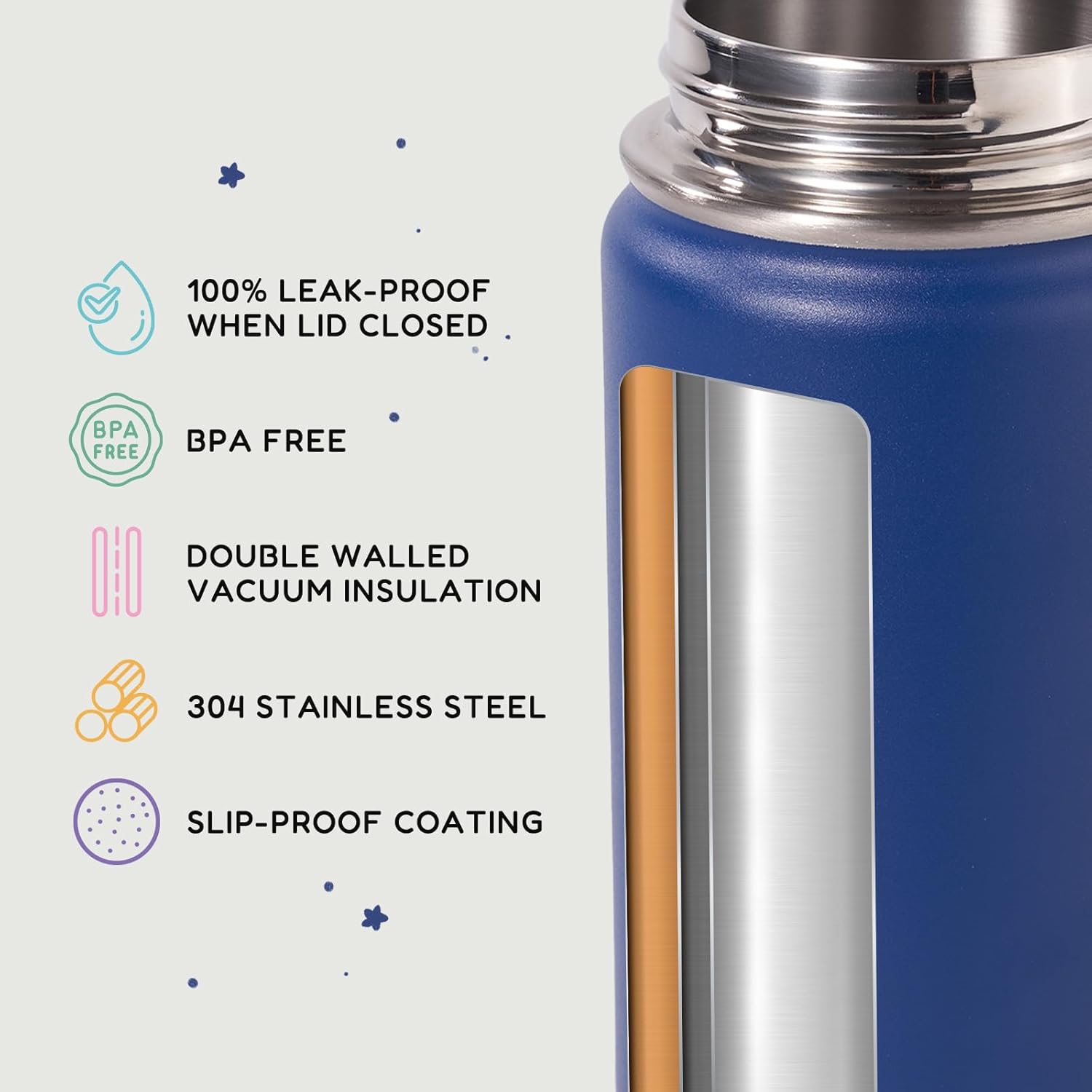 12oz Kids Water Bottle for School, Toddler Water Bottles with Straws, 