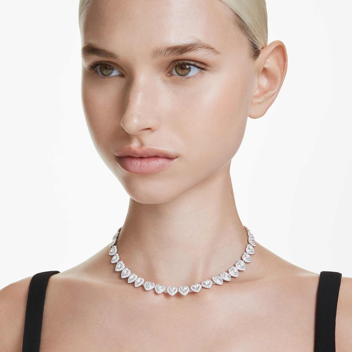 Swarovski Ariana Grande Collection, Clear Crystal & Pearls, Rhodium Fi
