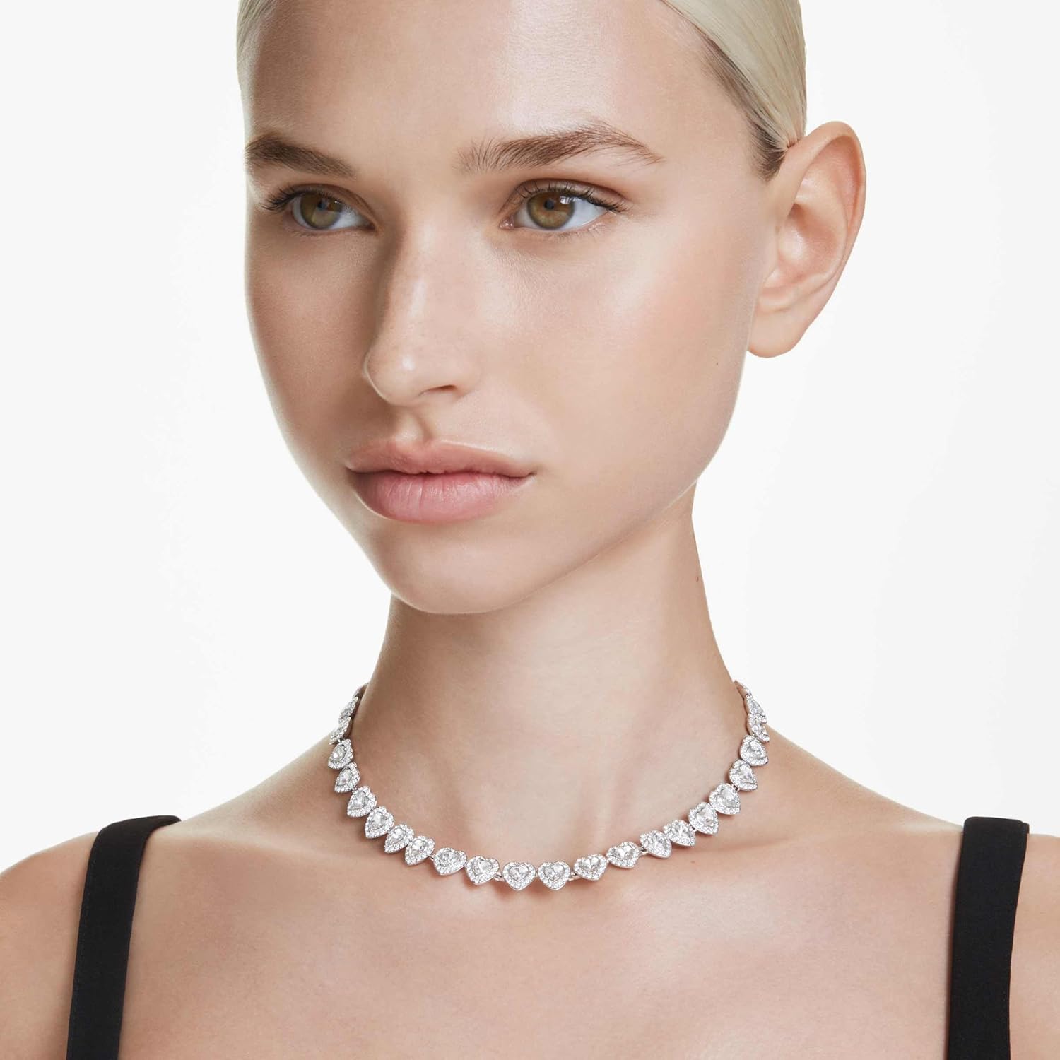 Swarovski Ariana Grande Collection, Clear Crystal & Pearls, Rhodium Fi