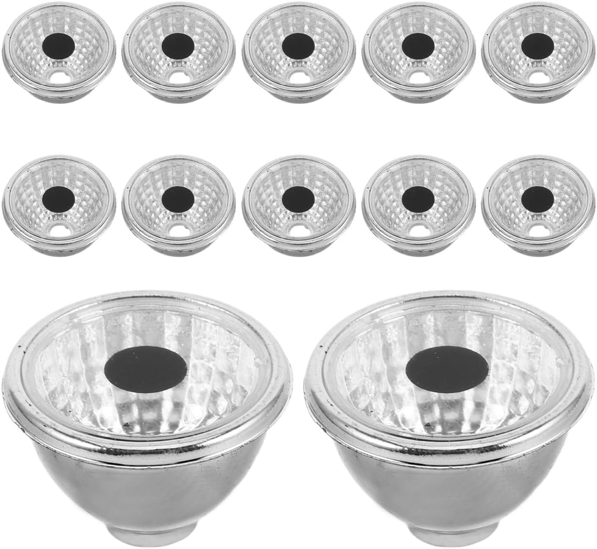 ibasenice Diy Small Spotlight Lamp Shade 0.98 Inch Plastic Replacement Cover for Outdoor Figurine Lights Solar Animal Eyes Garden Yard Decor 100 Pack