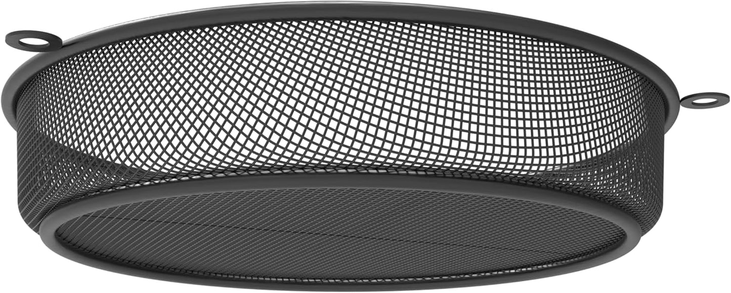 Wild Bird Feeder Tray - 7 InchHanging Steel Dish for Durable Outdoor Garden & Yard, Attracting Birds with Strong Mesh Platform and Chains - Ideal Gift for Dad