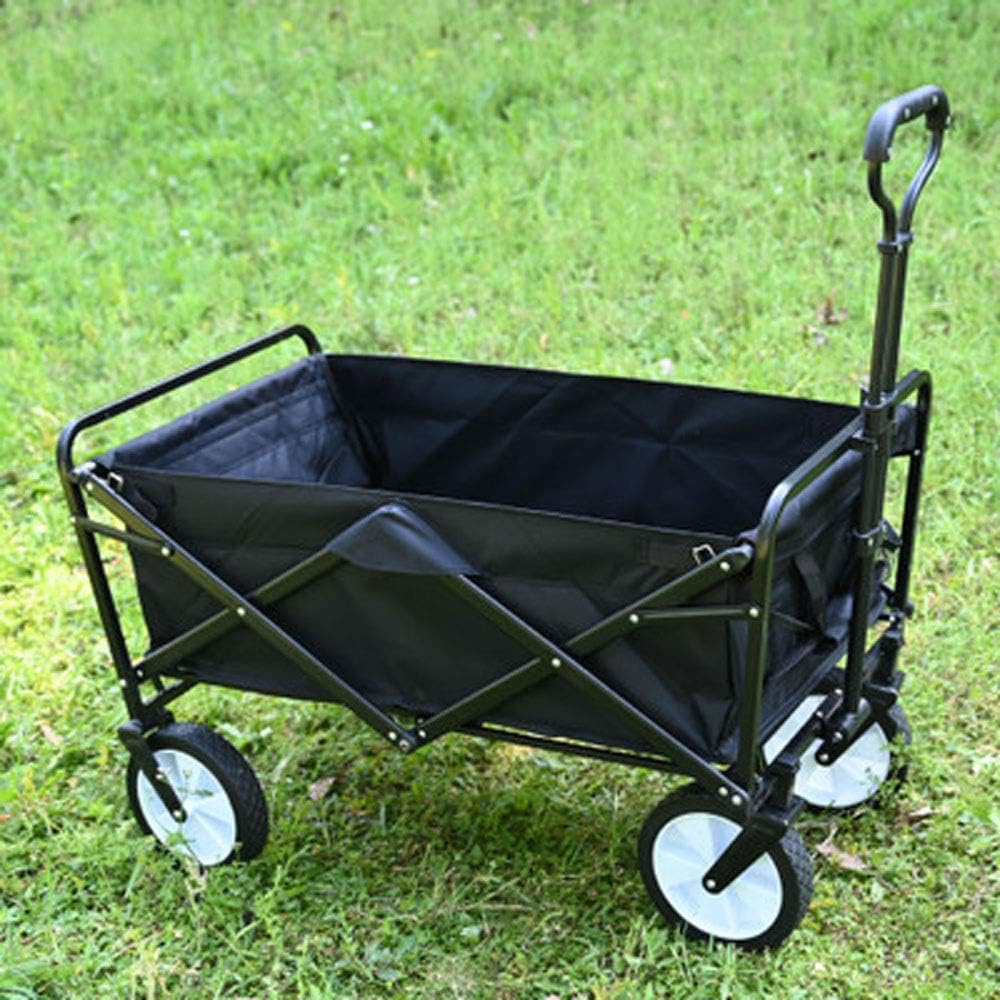 Folding Garden cart, Pull Truck, Trolley, Folding Transport cart, Maximum 80 kg, for Garden, Camping, Beach, Fishing, Shopping (C) (F) (E)
