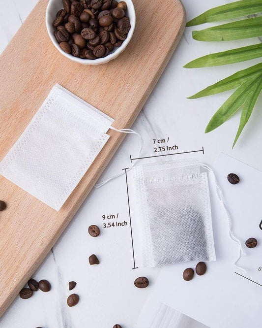 200pcs Disposable Tea Bags for Loose Leaf Tea, Tea Filter Bags with Fr