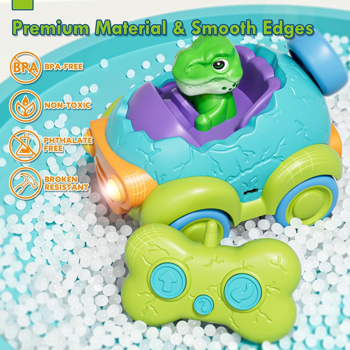 Lehoo Castle Remote Control Car for Toddlers, Rechargeable RC Cars for