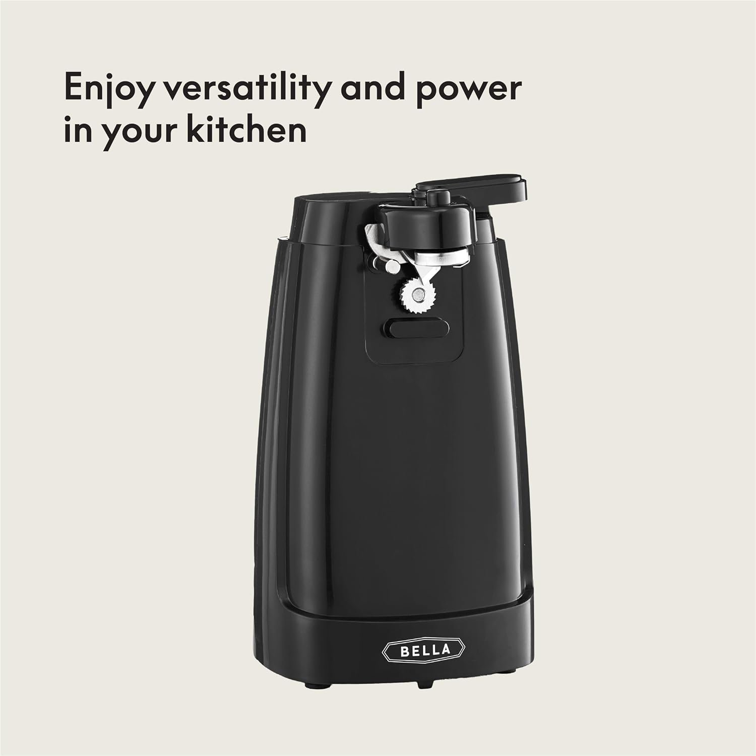 bella Electric Can Opener and Knife Sharpener, Removable Cutting Lever