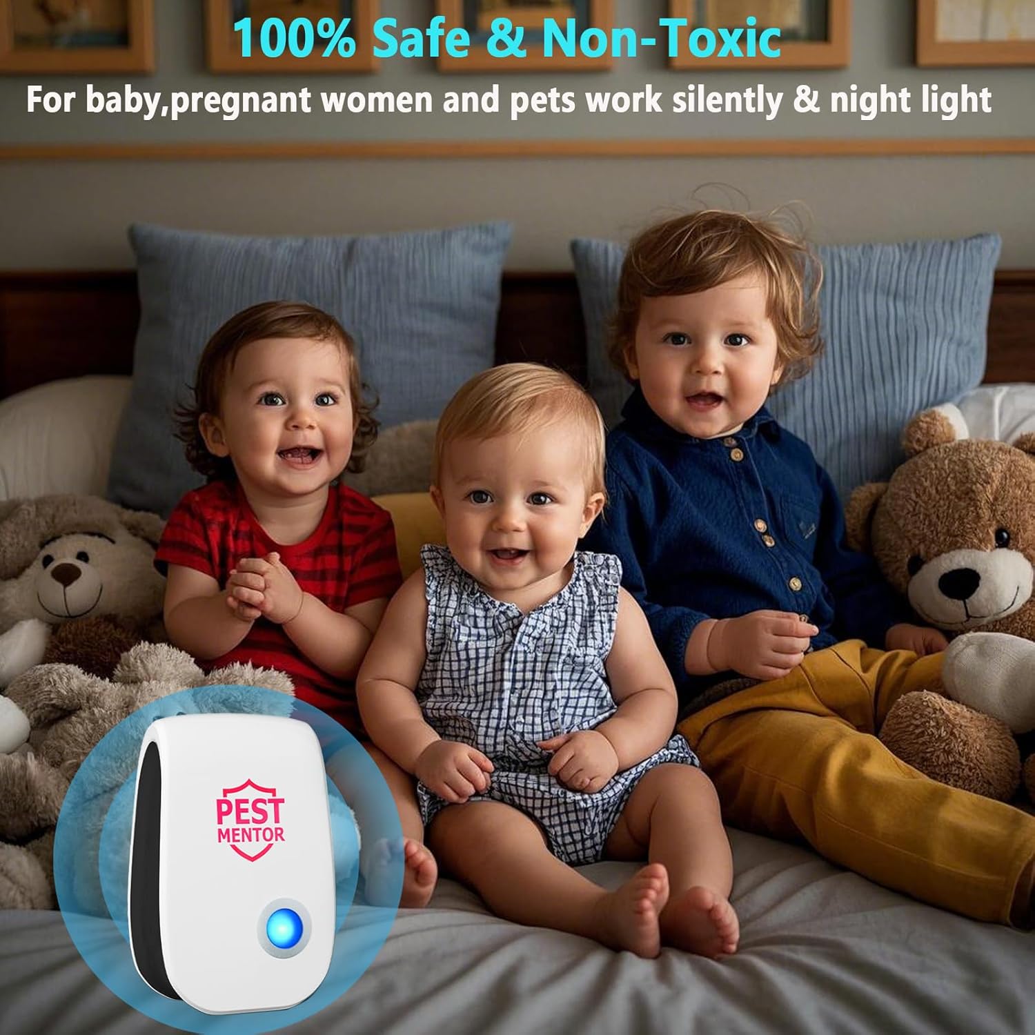 Ultrasonic Mouse Repellent 10 Pack Pest Control Repeller, Mice Repelle