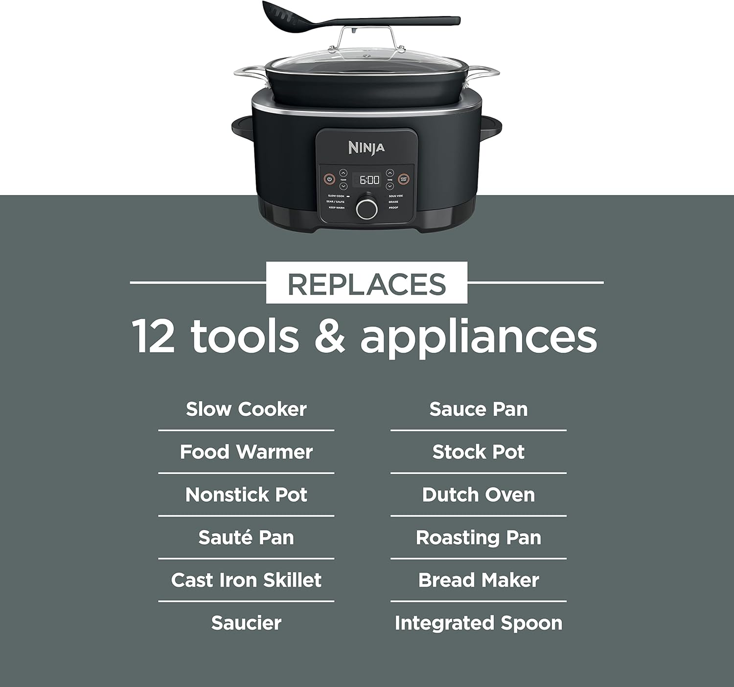 Ninja® 12-in-1 PossibleCooker™ PLUS | 8.5-qt - Sous Vide & Proof Multi
