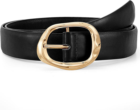 Women Leather Belt for Jeans Pants Ladies Casual Waist Belt Fashion Wo