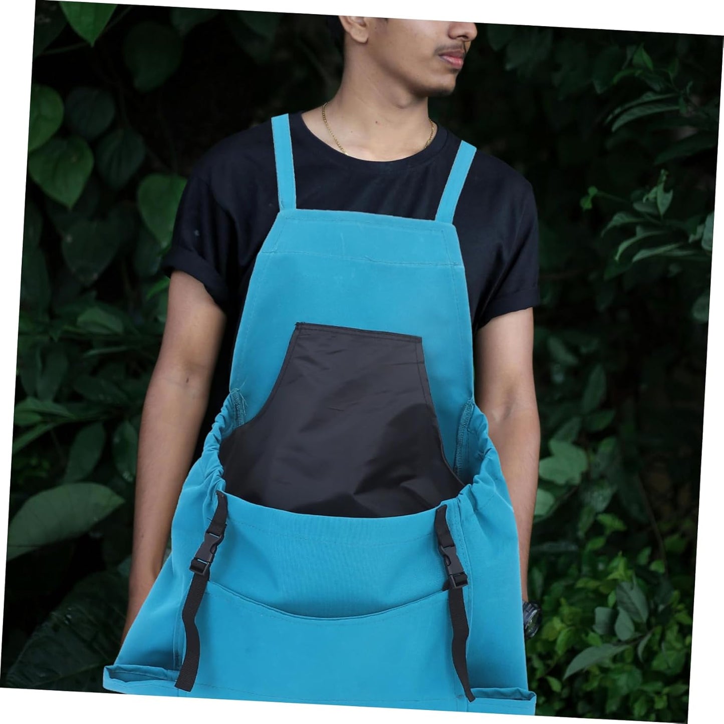 PRETYZOOM Gardening Harvesting Apron Large Storage Pouch Vegetable Fruit Picking Adjustable Straps Oxford Fabric