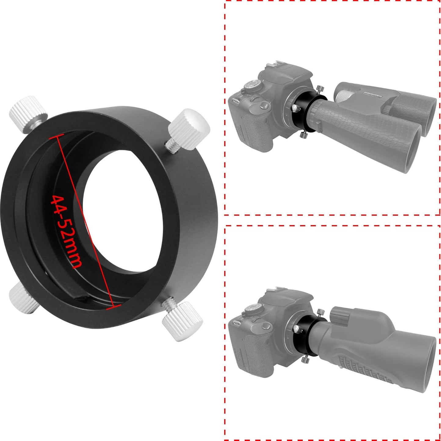 Universal T2 Camera Photo Adapter for Telescope and Spotting Scope - e