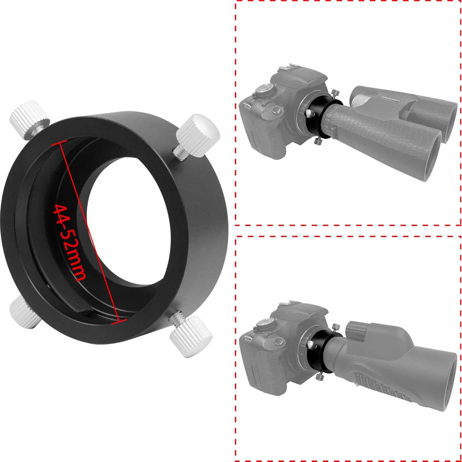 Universal T2 Camera Photo Adapter for Telescope and Spotting Scope - e