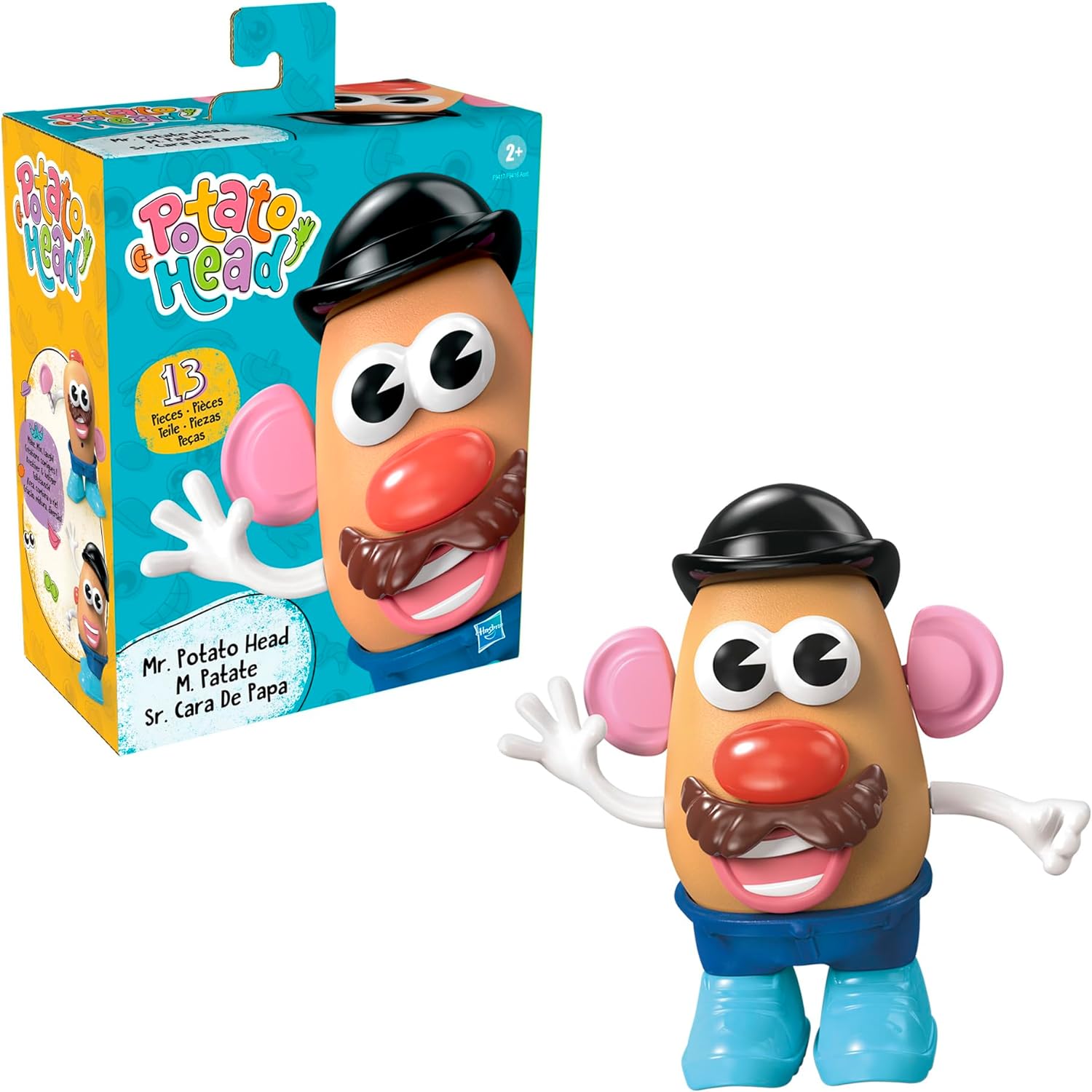 Mr. Potato Head Mr. Potato Head Set with 13 Parts and Pieces, Toddler 