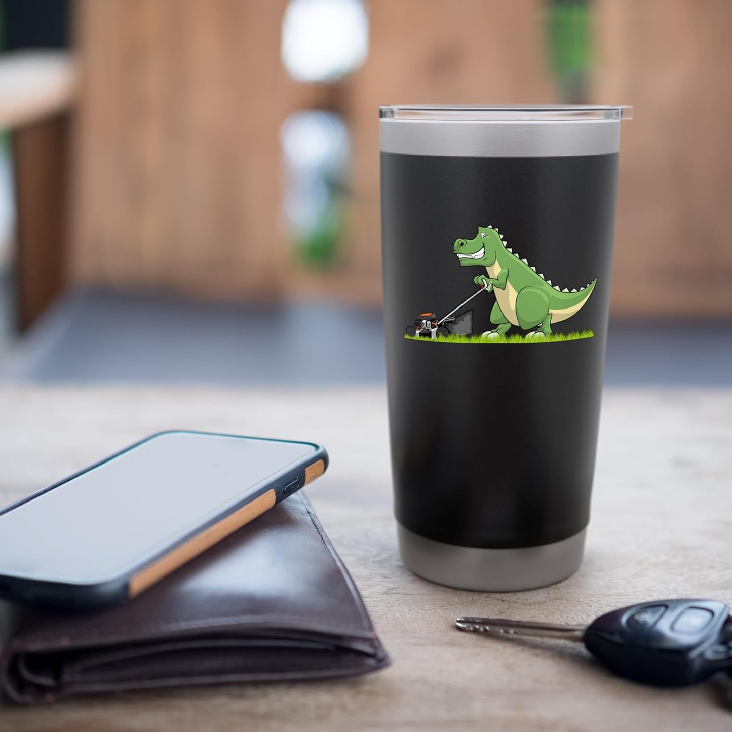 Lawn Mowing Novelty For Boys Kids Men Lawn Care Lawn Mower Stainless Steel Insulated Tumbler