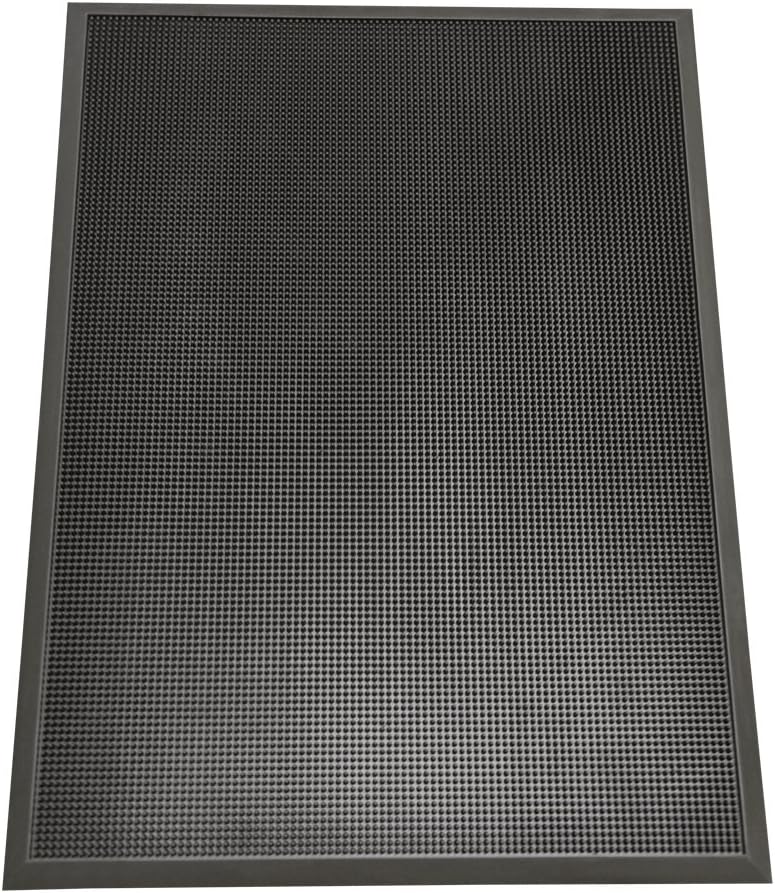 Rubber-Cal 03_190_ZWEB_BK Door Scraper Rubber Front Mats, 5/8" Thick x